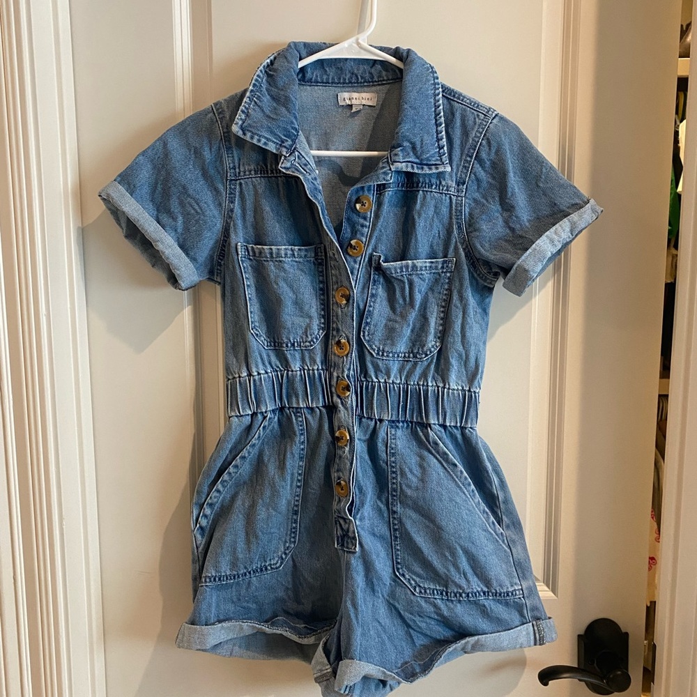 Gianni bini denim romper